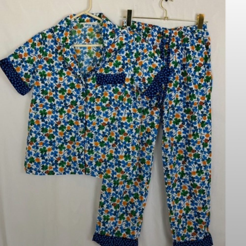 Anthropologie Print Fresh Pajama Set